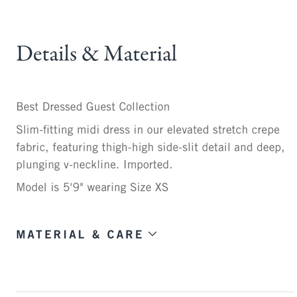 Abercrombie & Fitch Stretch Crepe Midi Dress in Teal Size Large - Picture 14 of 14